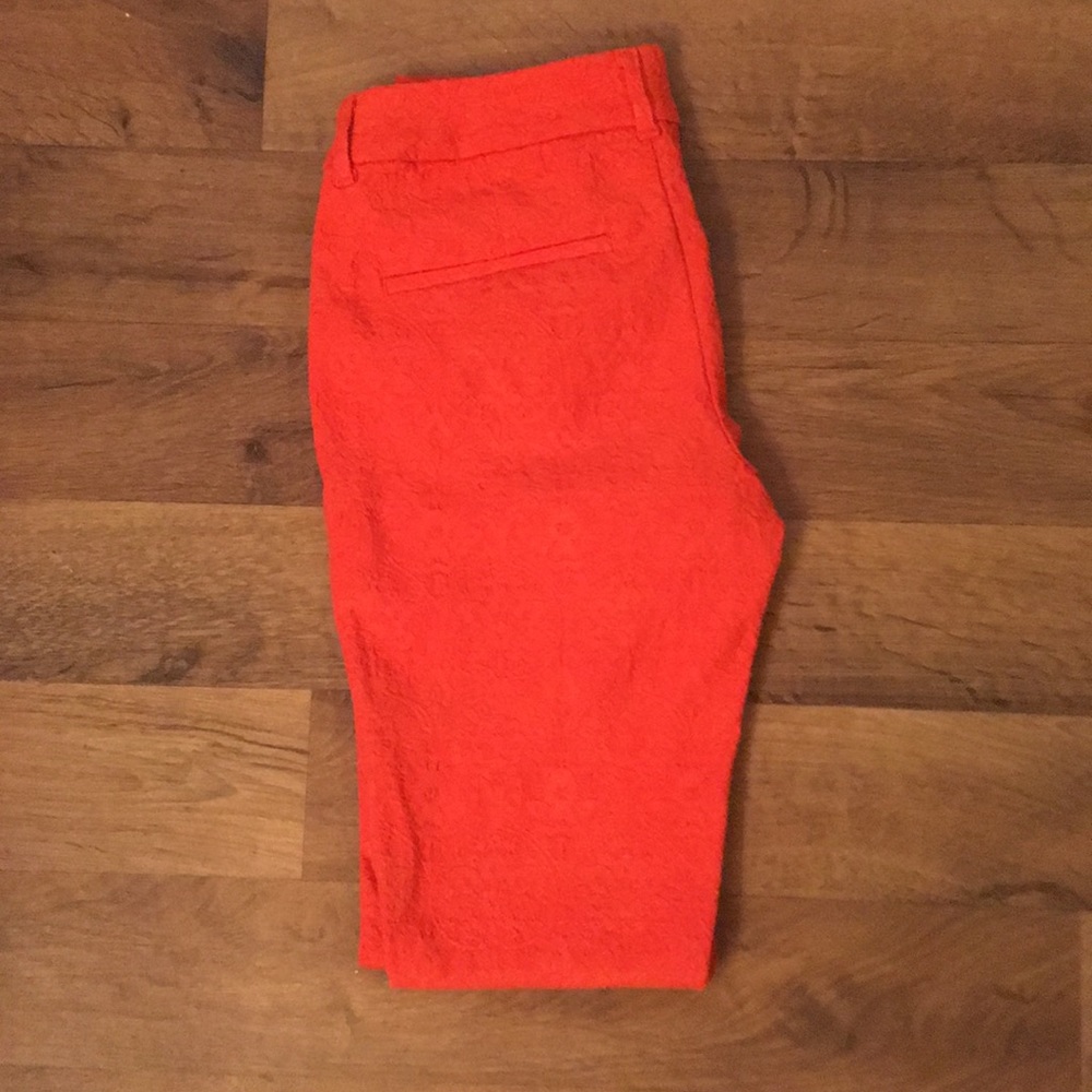 Old Navy coral patterned Pixie pants